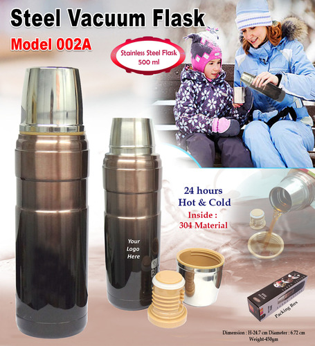 Steel Vacuum Flask 002A
