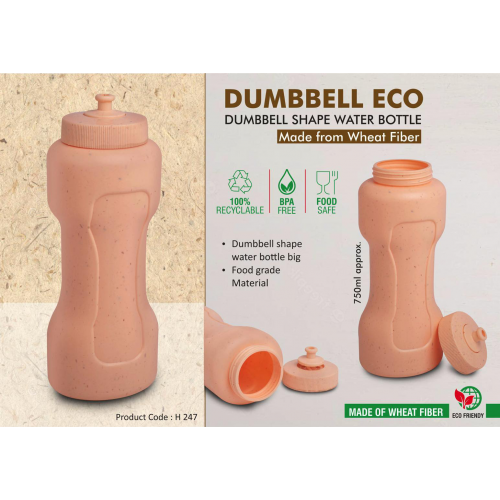 Dumbbell Eco 750 Dumbbell shape water bottle - H247