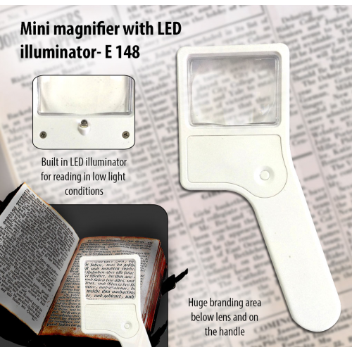 Mini magnifier with torch - E148