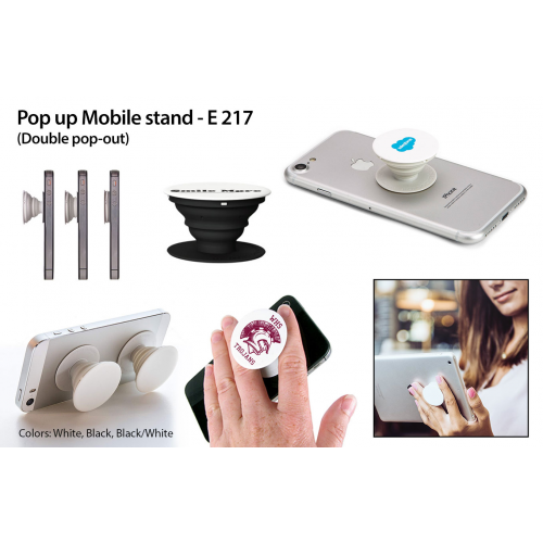 Pop up Mobile stand Double pop out - E217