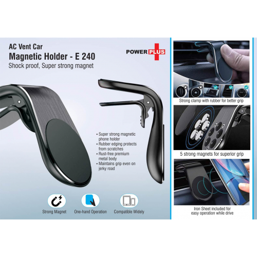 AC vent car magnetic phone holder - E240