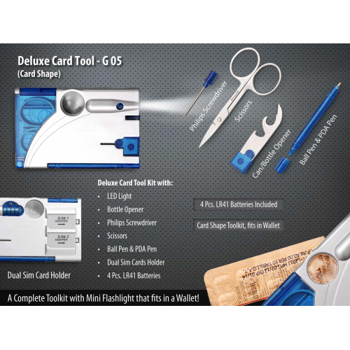 Deluxe Card Tool Kit- Card Shape - G05