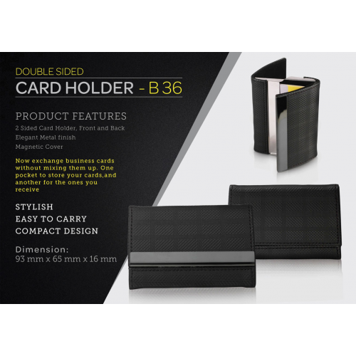 Double side card holder - B36