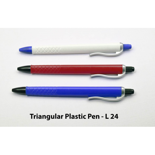 Triangular plastic pen - L24