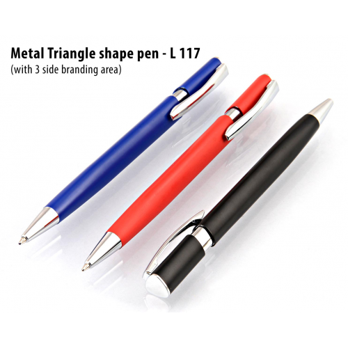 Metal triangle shape pen - L117