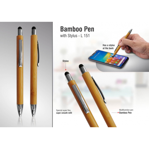 Bamboo Pen with Stylus - L151