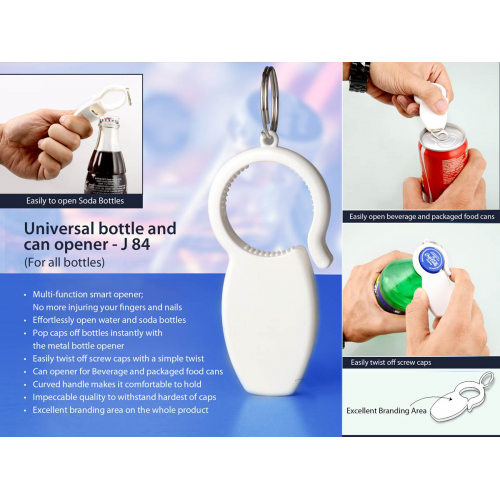Universal bottle and can opener - J84