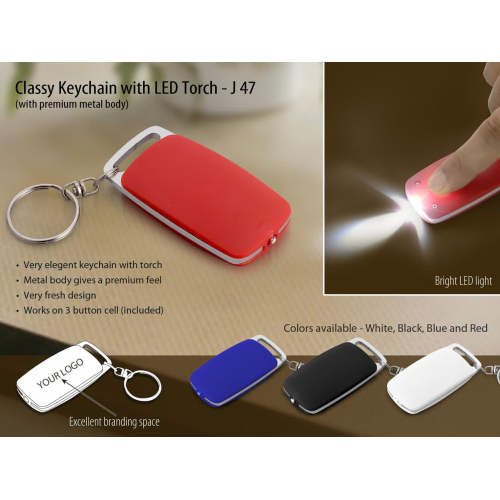 Classy Keychain with LED Torch - J47