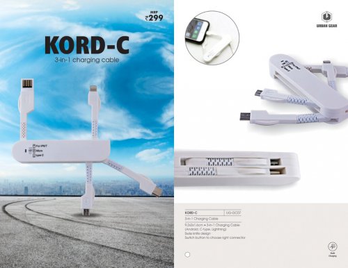 3-In-1 Charging Cable - KORD-C UG-GC07
