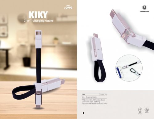 3-In-1 Charging Cable - KIKY UG-GC15