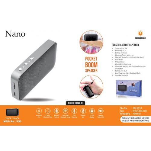 Nano Urban Gear UG-GS10 - Mini Bluetooth Speaker -UG-GS10