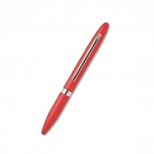 Red Radius Metal Ball Pen