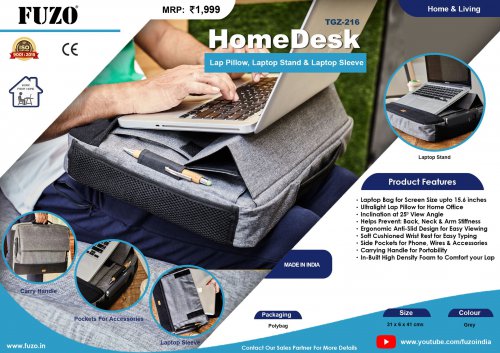 Fuzo Home Desk Laptop stand & Laptop Sleeve
