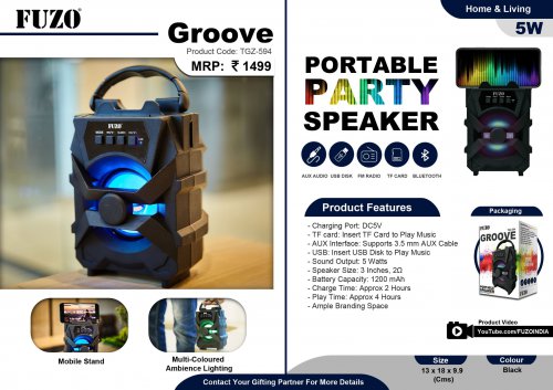 Fuzo Groove - Portable party speaker
