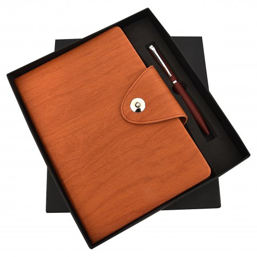 Wood Pulp Diary and pen set