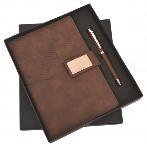 Hexa Rosegold Diary and Pen set