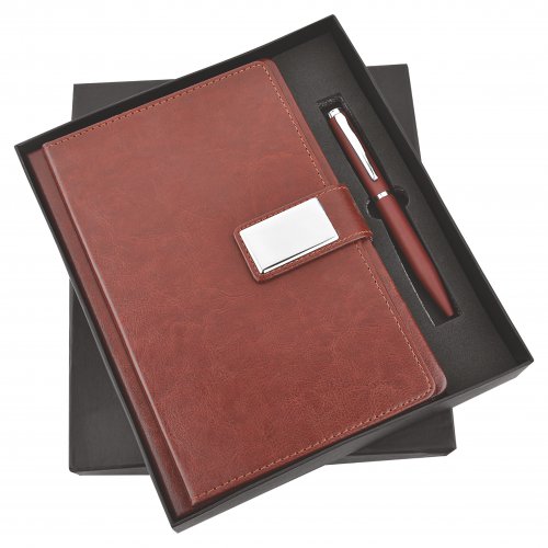 Brown Mars Diary and Pen set