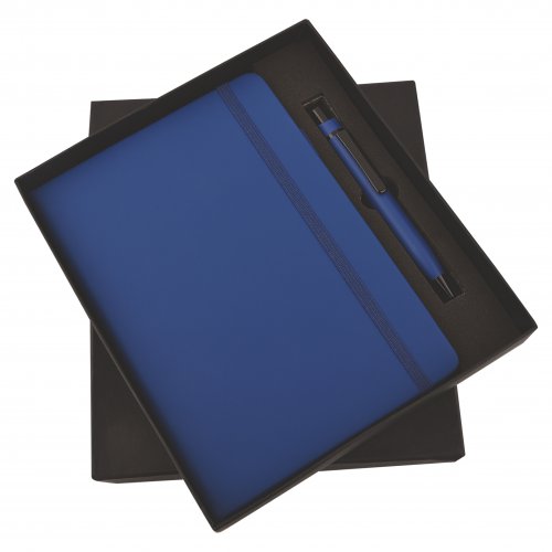 Blue Elastic Diary and Pen set
