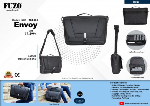 Fuzo Envoy Laptop Messanger Bag