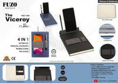 The Viceroy 4 in 1 Notebook, wireless charging, mobile stand, pen stand