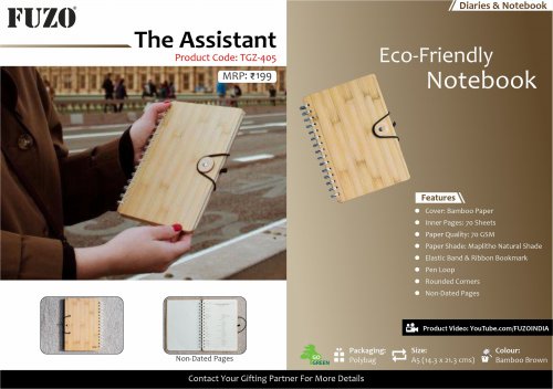 Fuzo The Assistant Eco-Friendly Notebok