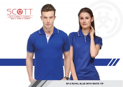Scott Royal Blue with White Tip T shirt