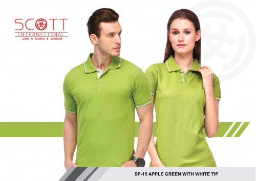 Scott Apple Green with White tip T shirt