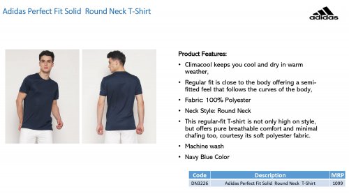 Adidas round neck T shirt DN3226