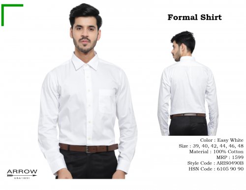 Arrow Formal Shirt Easy White ARIS0490B