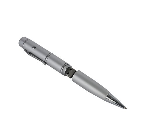 Silver Laser Pen Pendrive Shell New Model- CSP803