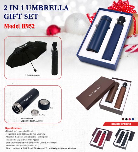 2 in 1 Umbrella Gift set H-952