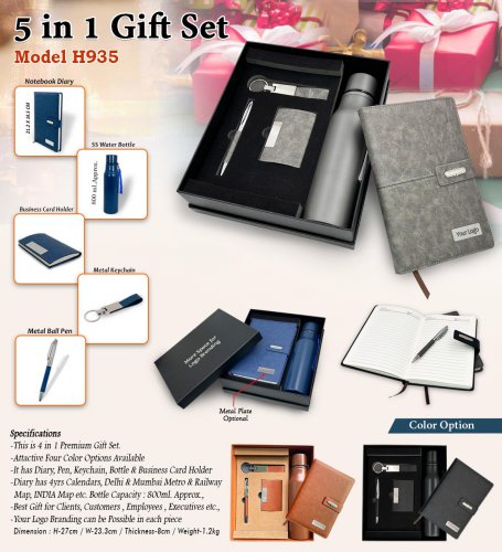 5 in 1 Gift Set H-935 with 16 gb pen drive