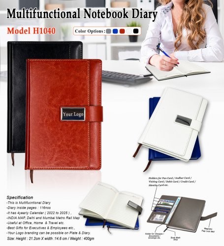 Multiple Notebook diary H-1040