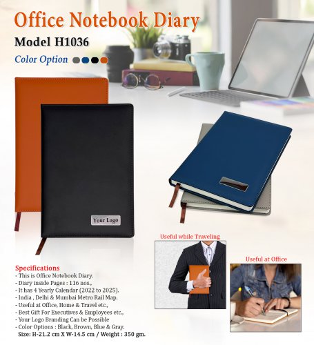 Office Notebook Diary H-1036