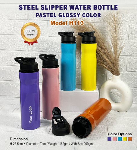 Steel Sipper Water Bottle-Pastel H-113 pastel