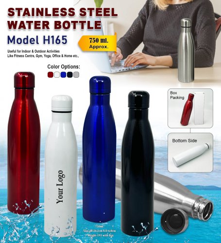 Steel Water Bottle H-165 750 ml