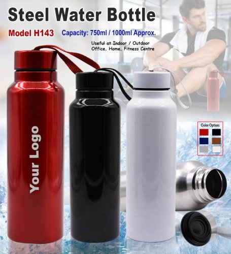 Steel Water Bottle H-143 750 ml