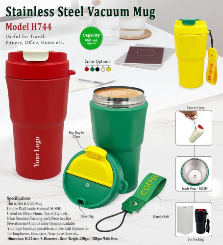 Steel Vacuum mug H-744