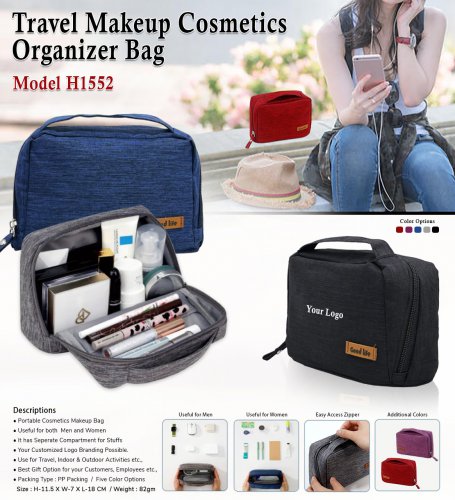 Travel makeup cosmetic organizer bag H-1552