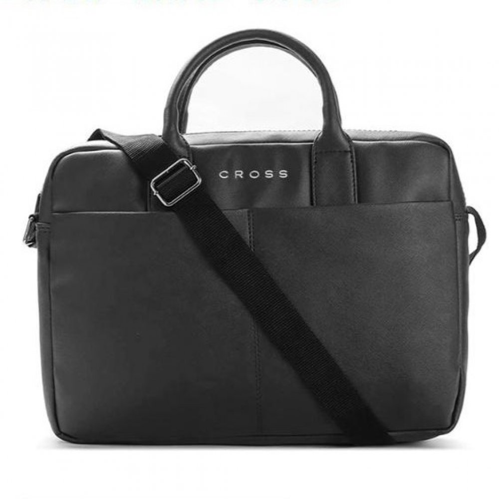 Cross Jiloz prime briefcase- Black (With Trolley Strap)