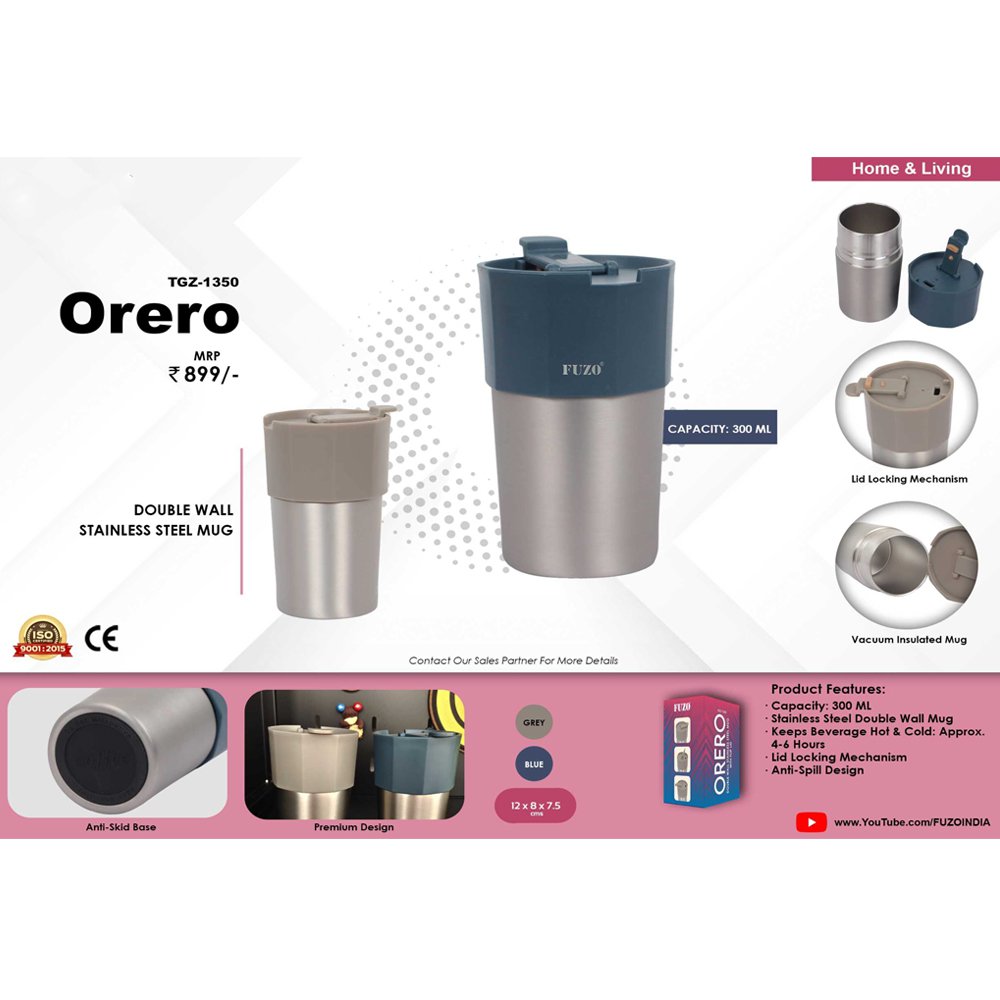 Fuzo Double wall SS mug Orero TGZ-1350