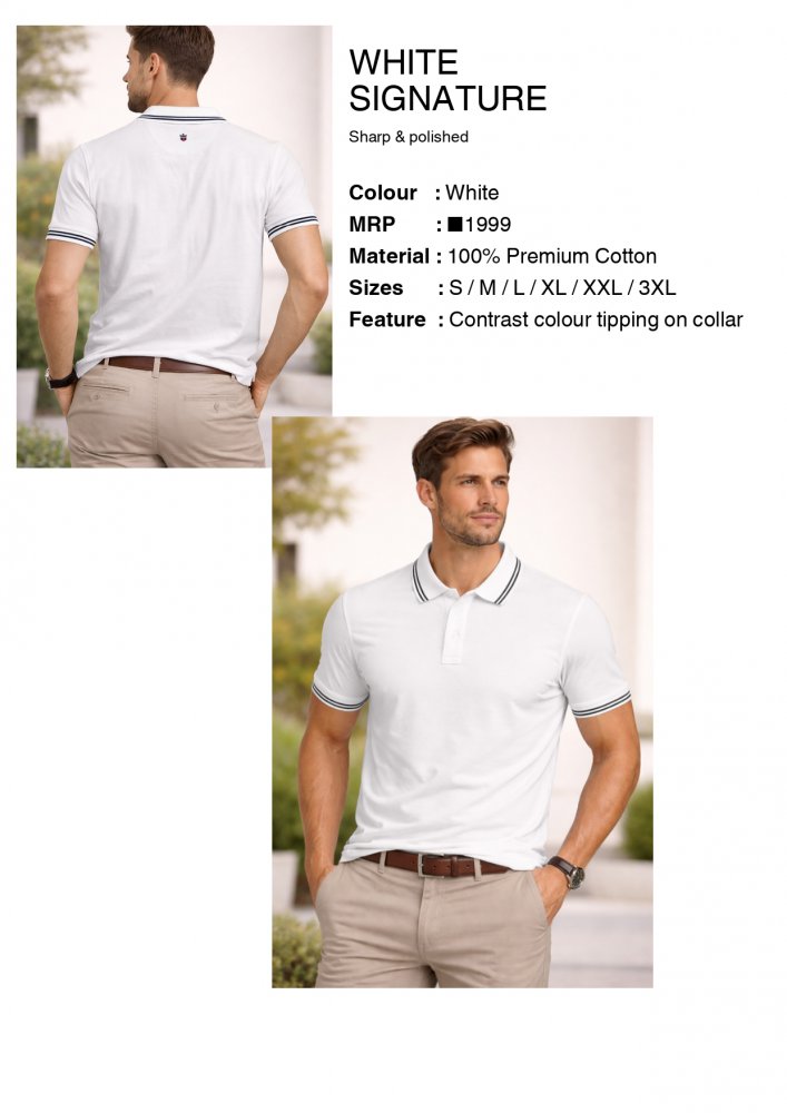 Louis Philippe T shirt White