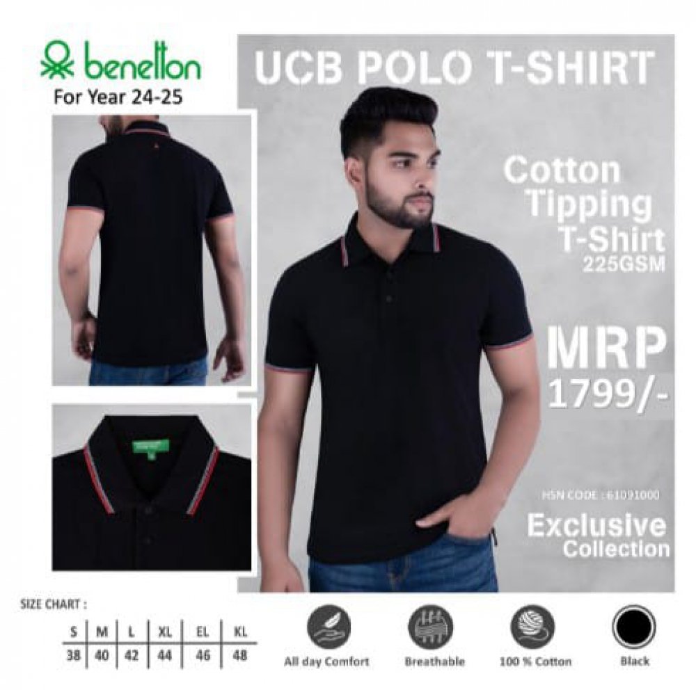 United colors of benetton T shirt Black