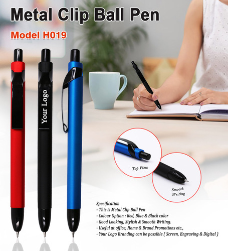 Metal Clip Ball Pen H-019
