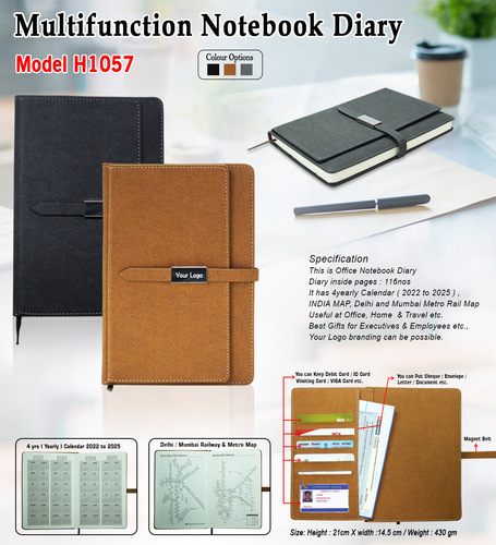 Mlutifuction Notebook Dairy H-1057