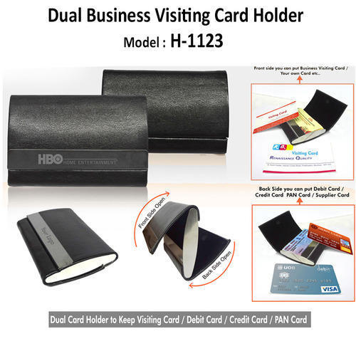 Dual side visiting card holder H-1123