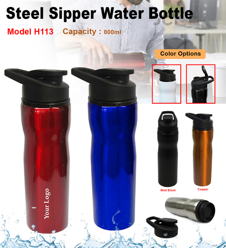 Steel Water Bottle 800 ml H-113