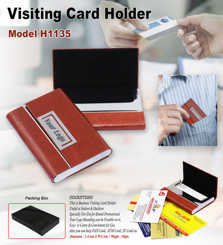 Visiting card holder Brown H-1135