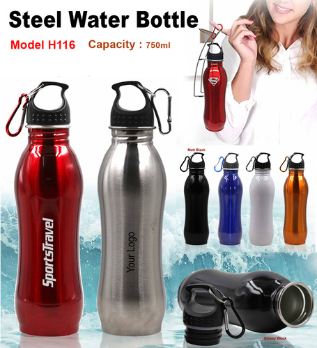 Steel Water Bottle 800 ml H-116