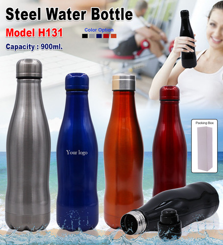 Steel Water Bottle 900 ml H-131